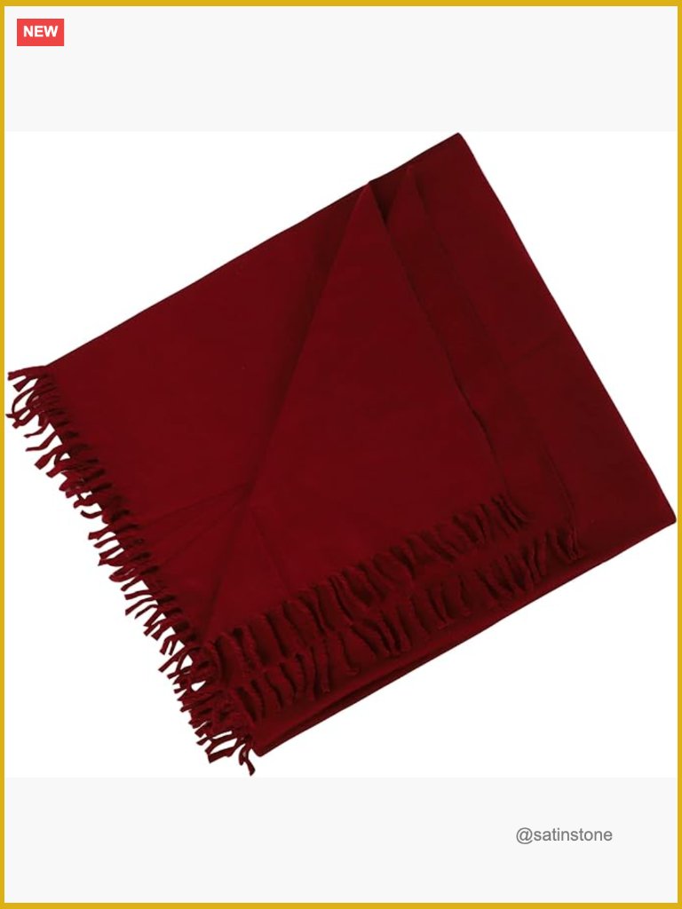Tibetan Woolen Shawl Wrap Pashmina For Meditation Yoga Travel Prayer